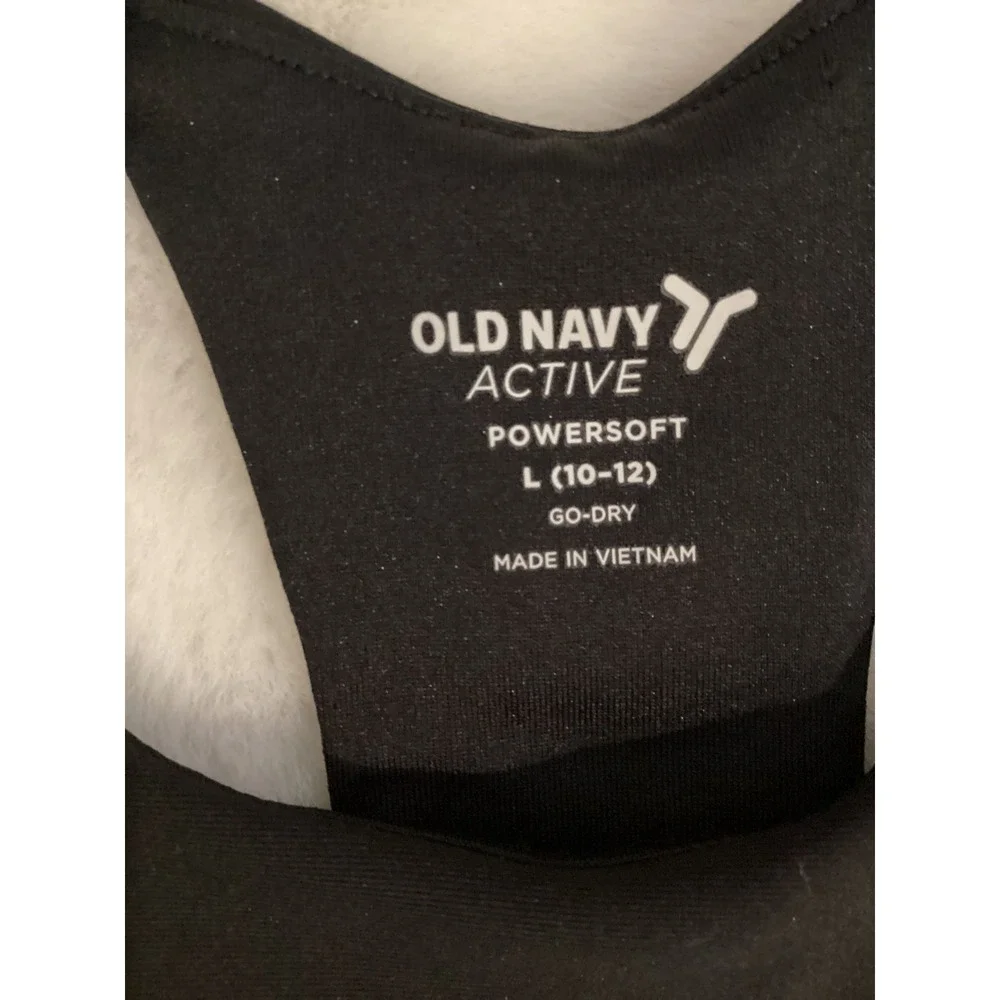 Old Navy All In Motion Kids Activewear Set Black Crop Top L Skort‎ M Pleated 2pc